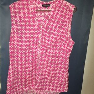 button up pink blouse